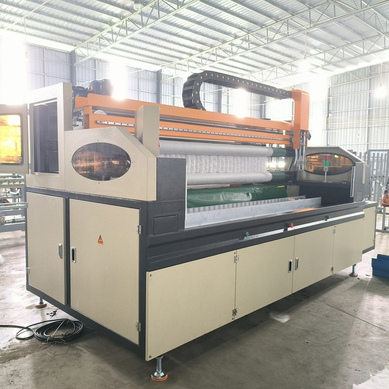 Ressort de poche de contrôle électronique collant le type manuel plate-forme se réunissante de machine